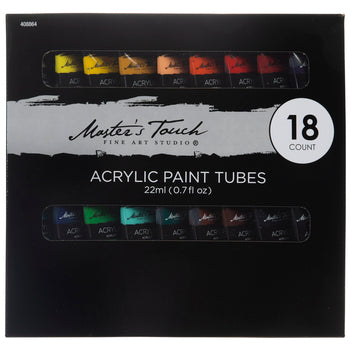 Master's Touch Acrylic Paint Set - 18 Count - 22ml Tubes – Joshua Tree Art  And Music