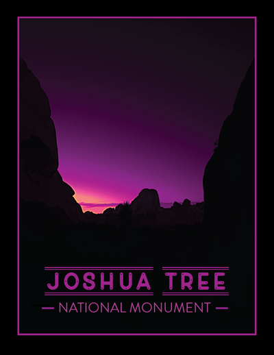 Joshua Tree National Monument View WPA Poster Print by Rune