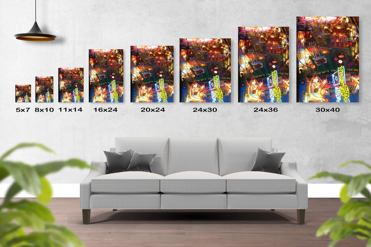Pinball Lights Print by Rune – Joshua Tree Art And Music