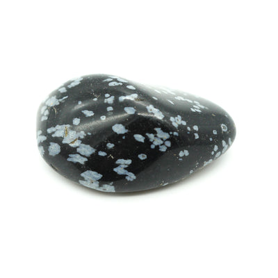 tumbled snowflake obsidian stone
